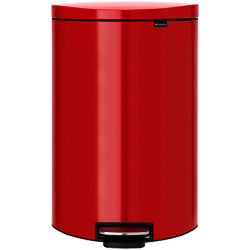 Brabantia Flatback Pedal Bin, 40L Red